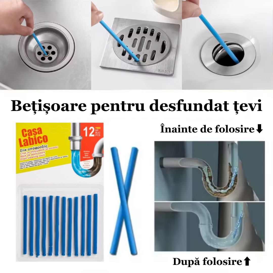 Betisoare pentru desfundat tevi CleanFlow™